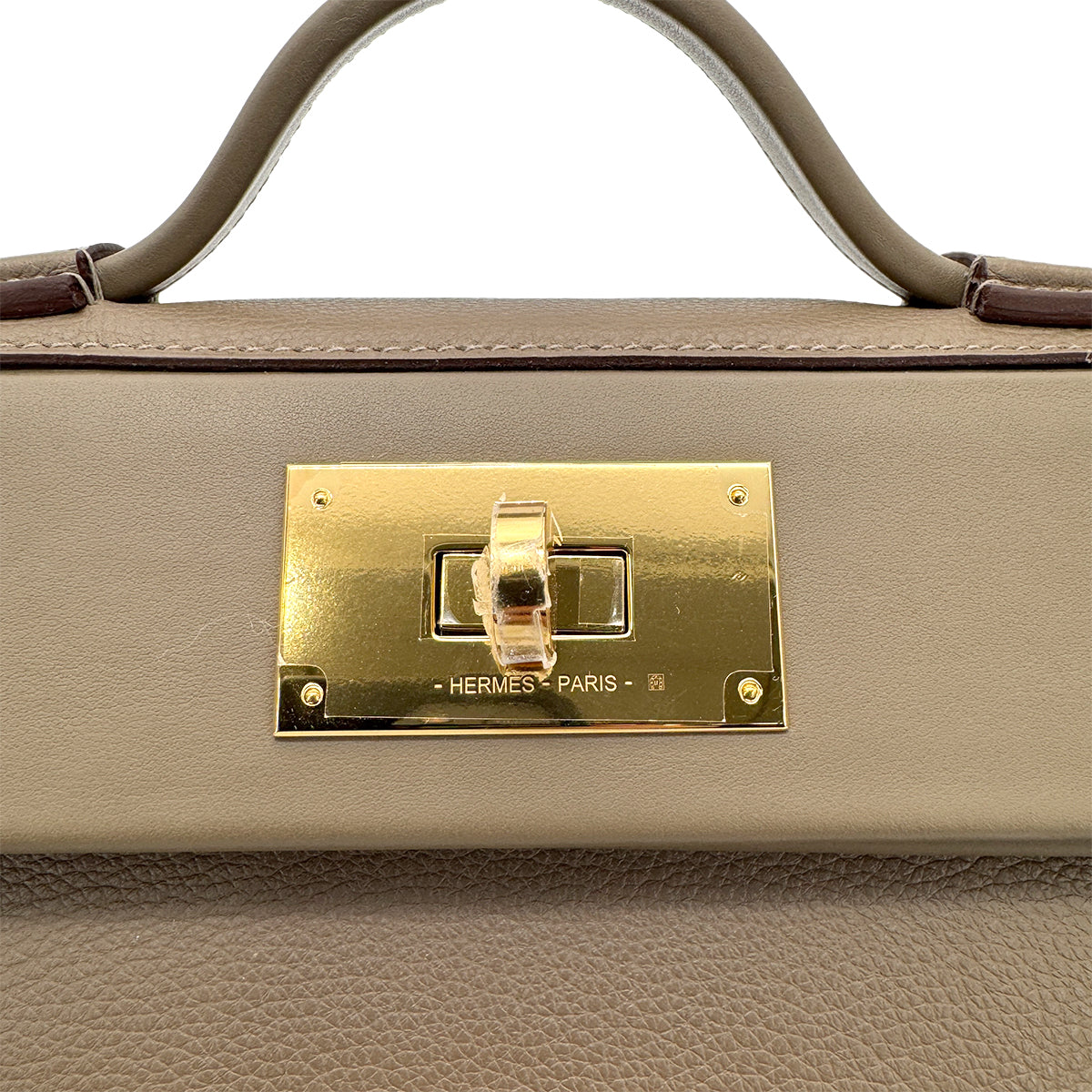 HERMES SAC 24/24 21 MINI VAN QUATRE ETOUPE EVERCOLOR SWIFT HAND BAG B 90271920