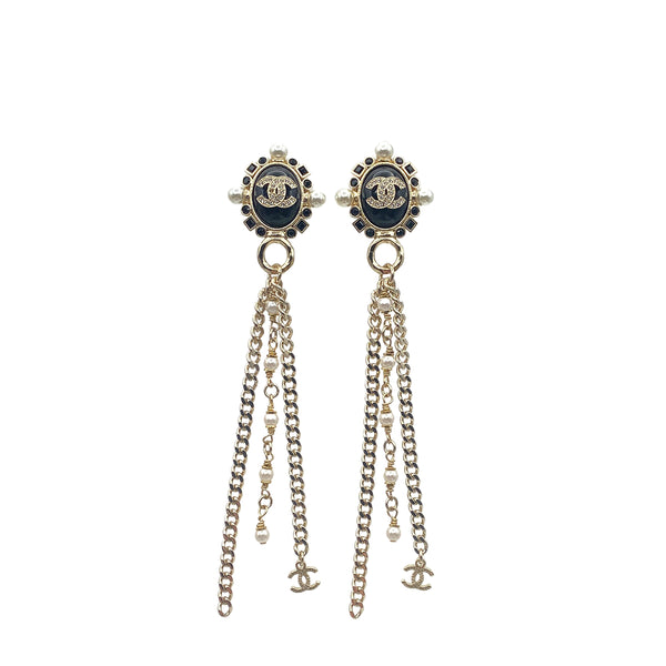 CHANEL EARRINGS RHINESTONE FAKEPEARL COCOMARK ACCESSORY B22P 90271926 - PURPOSE