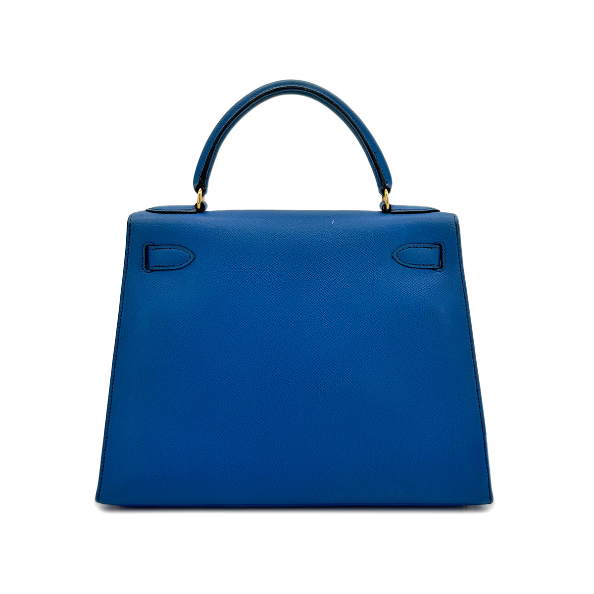 HERMES KELLY 28 SELLIER BLUE FRANCE COUCHEVEL HAND SHOULDER BAG 〇X GHW 90271927