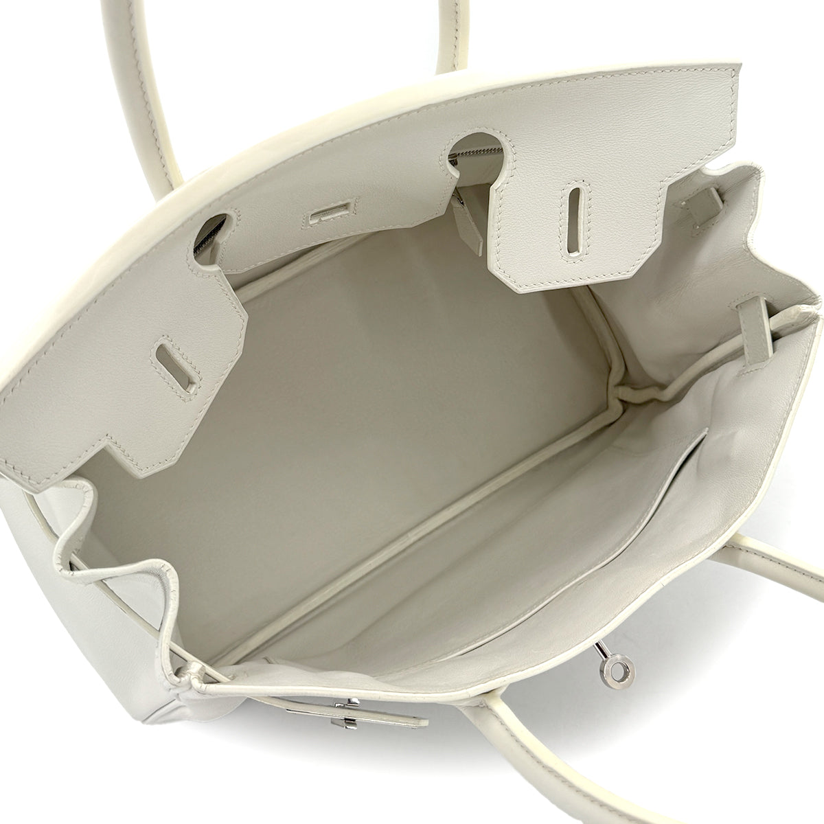 HERMES BIRKIN 30 WHITE SWIFT HAND BAG ▢L SHW 90271929