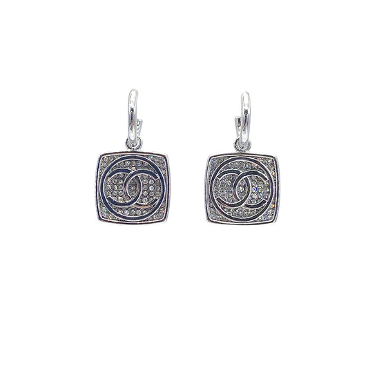 CHANEL EARRINGS COCOMARK RHINESTONE ACCESSORY B25C 90271933