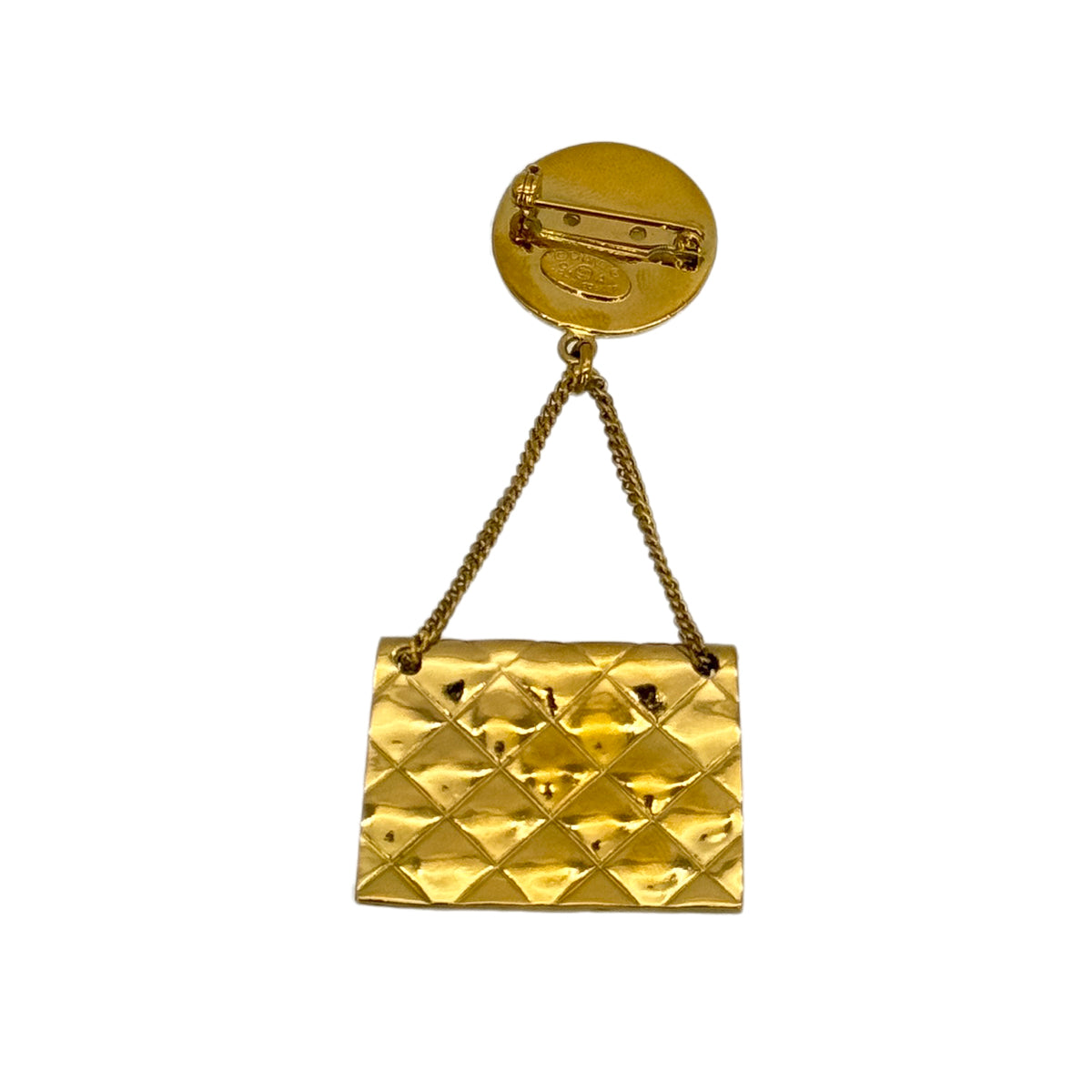 CHANEL VINTAGE BROOCH COCOMARK MATELASSE BAG MOTIF ACCESSORY 94A 90271958