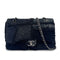 CHANEL CHAIN SHOULDER BAG PATCHWORK BLACK TWEED LEATHER 90271966 - PURPOSE