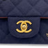 CHANEL MATELASSE CHAIN SHOULDER BAG MARINE CHARM NAVY COTTON JERSEY 90271983