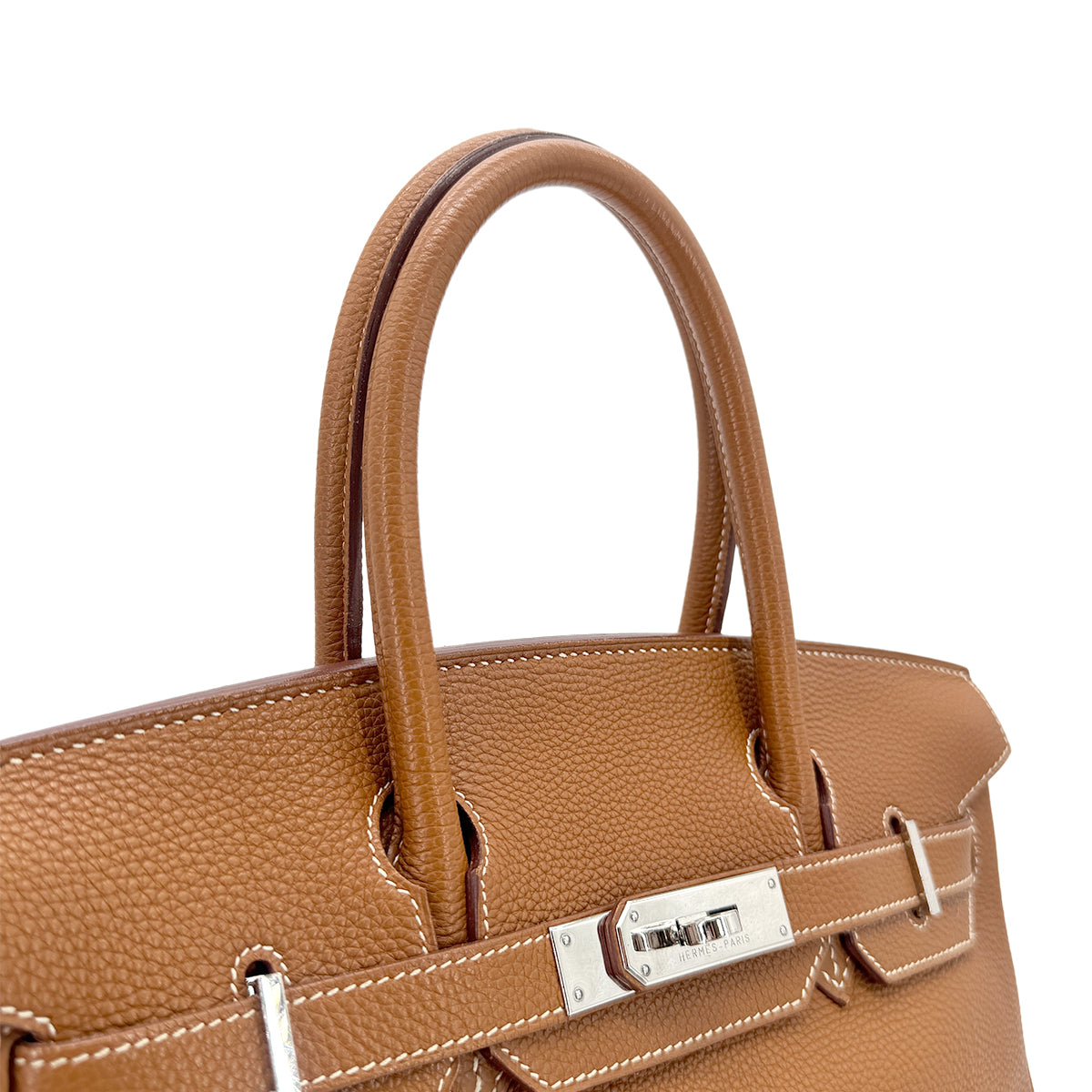 HERMES BIRKIN 30 GOLD TOGO HAND BAG □G SGW 90272294