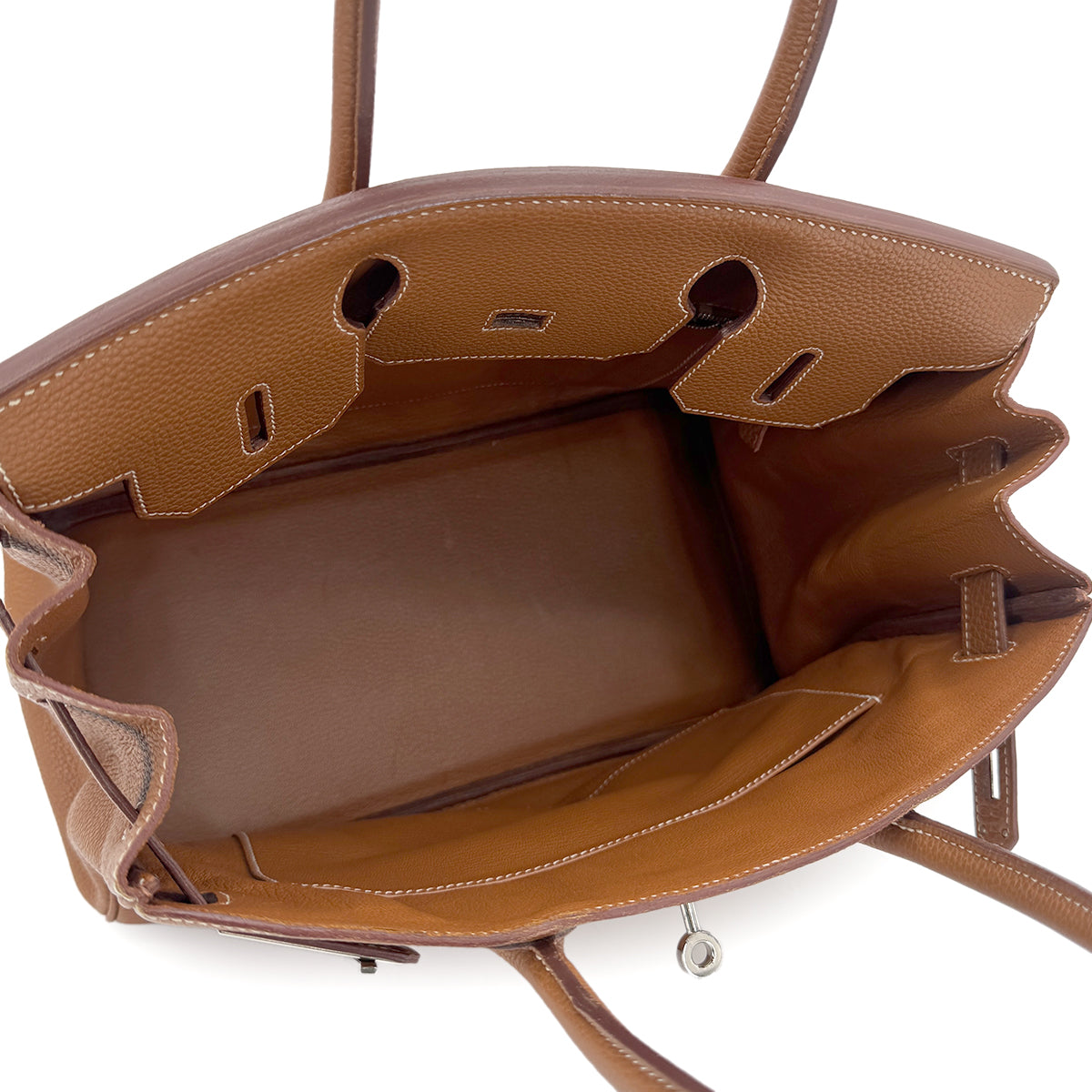 HERMES BIRKIN 30 GOLD TOGO HAND BAG □G SGW 90272294