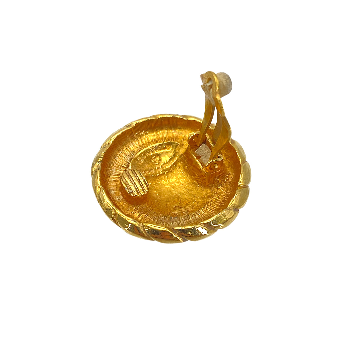 CHANEL VINTAGE EARRINGS COCOMARK ROUND ACCESSORY 90272314