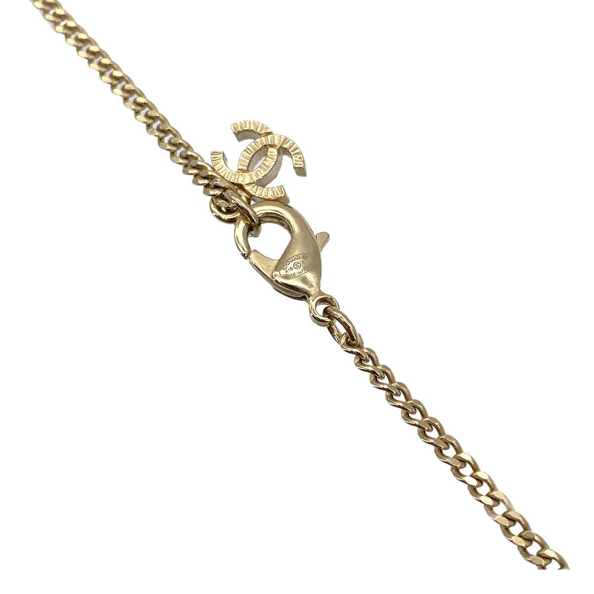 CHANEL NECKLACE COCOMARK FLOWER MOTIVE ACCESSORY A18C 90272316