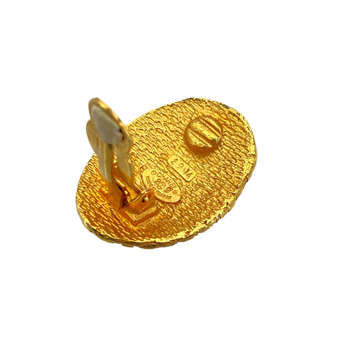 CHANEL VINTAGE EARRINGS COCOMARK OVAL ACCESSORY 29 90272320 - PURPOSE