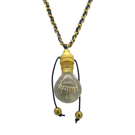 CHANEL VINTAGE NECKLACE LIGHT BULB MOTIF ACCESSORY 94P 90272322
