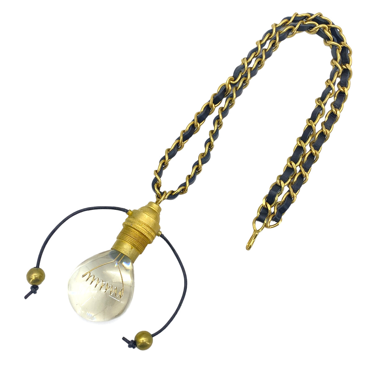 CHANEL VINTAGE NECKLACE LIGHT BULB MOTIF ACCESSORY 94P 90272322