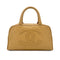 CHANEL VINTAGE MINI BOSTON HAND BAG BEIGE CAVIAR SKIN 90272324 - PURPOSE
