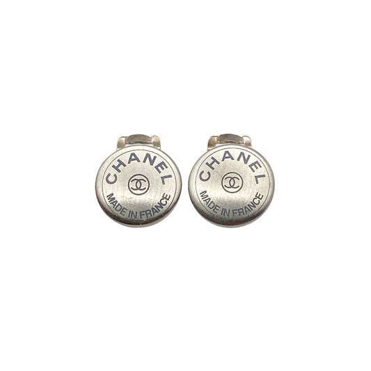 CHANEL VINTAGE EARRINGS COCOMARK ROUND ACCESSORY 99A 90272327