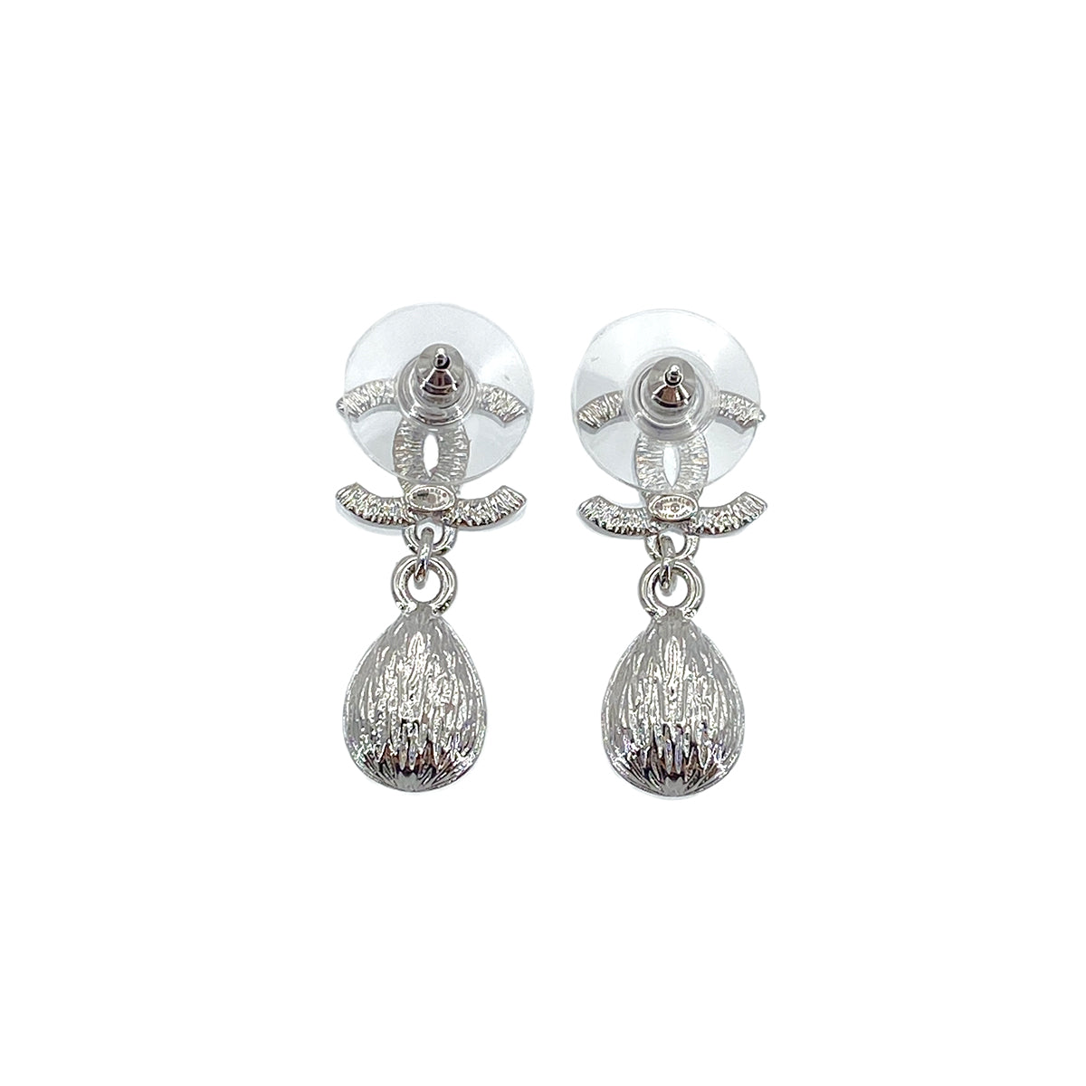 CHANEL EARRINGS SWING COCOMARK RHINESTONE ACCESSORY B21P 90272331