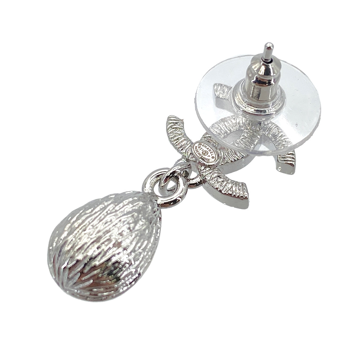 CHANEL EARRINGS SWING COCOMARK RHINESTONE ACCESSORY B21P 90272331