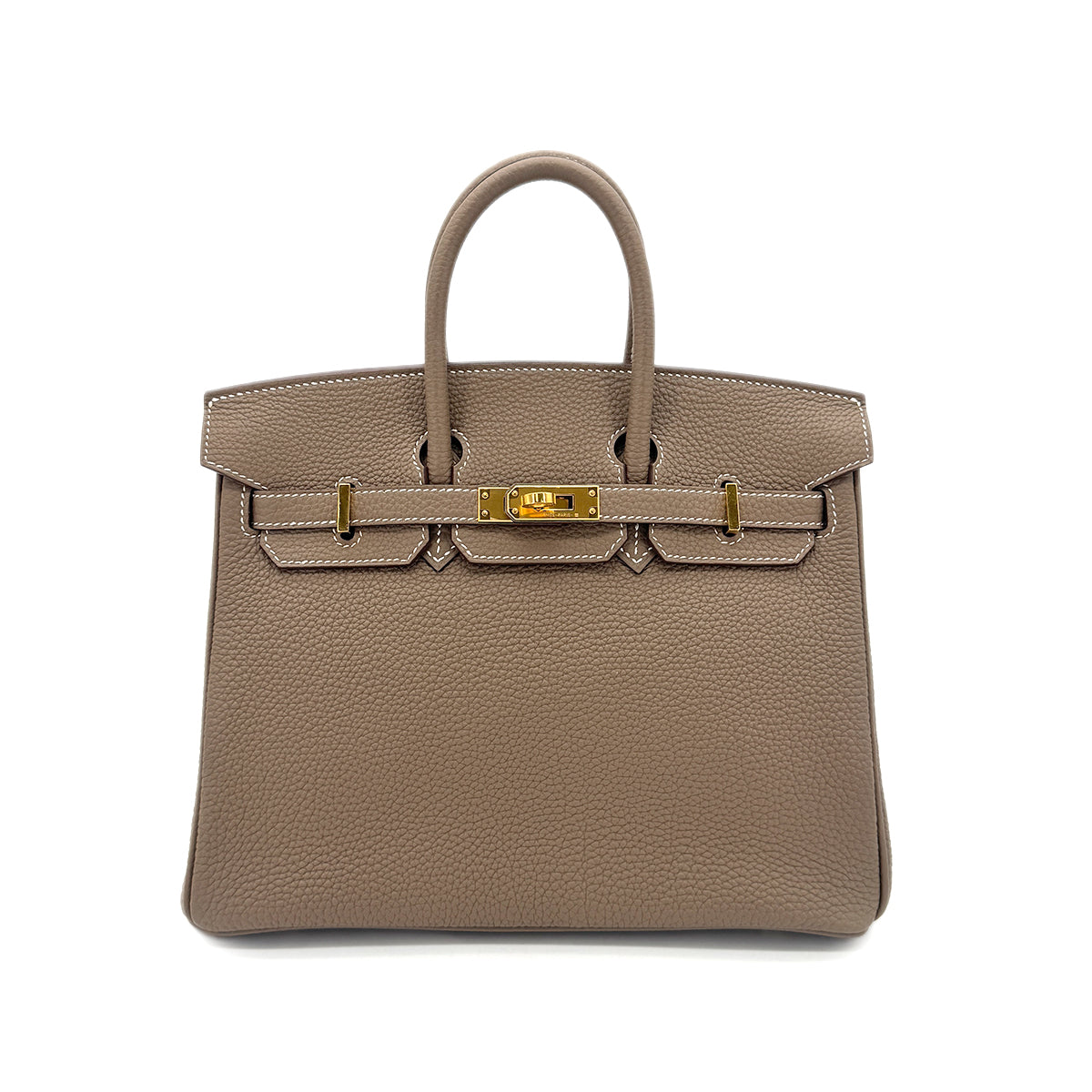 HERMES BIRKIN 25 ETOUPE TOGO HAND BAG Z GHW 90272340