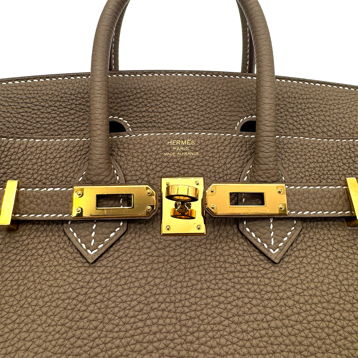 HERMES BIRKIN 25 ETOUPE TOGO HAND BAG Z GHW 90272340