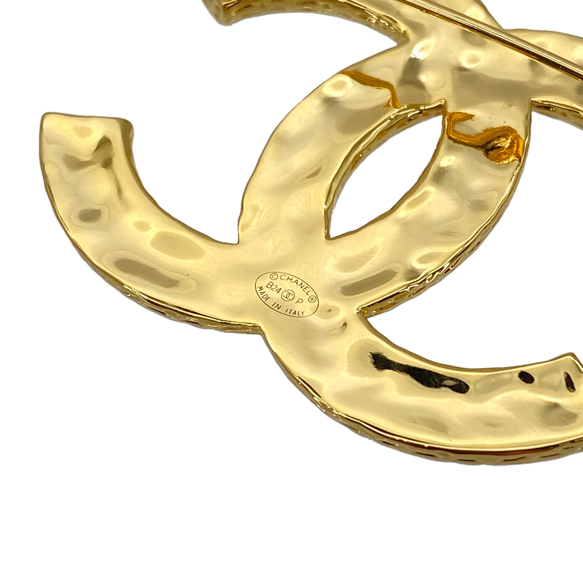 CHANEL BROOCH COCOMARK BLACK GOLD ACCESSORY B24P 90272345