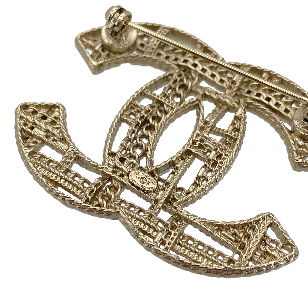 CHANEL BROOCH COCOMARK CHAIN ACCESSORY 14K 90272350