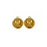 CHANEL VINTAGE EARRINGS LOGO ROUND GOLD ACCESSORY 23 90272351 - PURPOSE