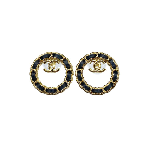 CHANEL EARRINGS COCOMARK LEATHER ACCESSORY B24K 90272359 - PURPOSE