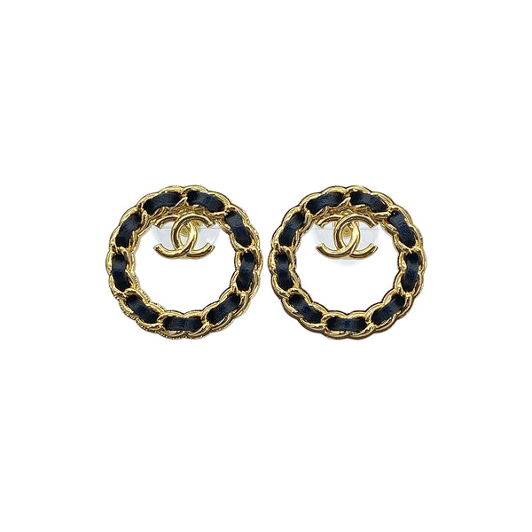 CHANEL EARRINGS COCOMARK LEATHER ACCESSORY B24K 90272359 - PURPOSE