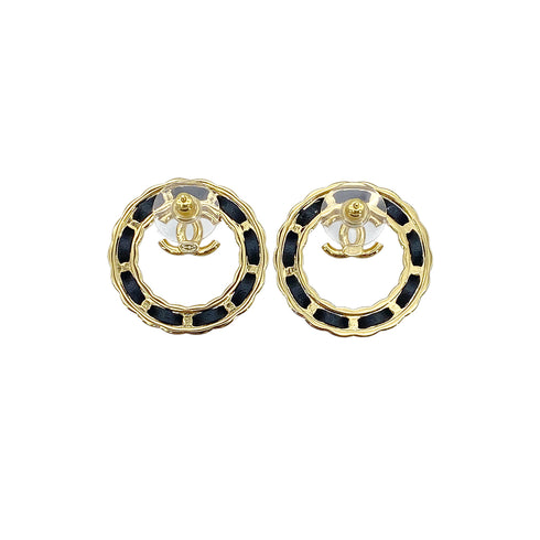 CHANEL EARRINGS COCOMARK LEATHER ACCESSORY B24K 90272359 - PURPOSE
