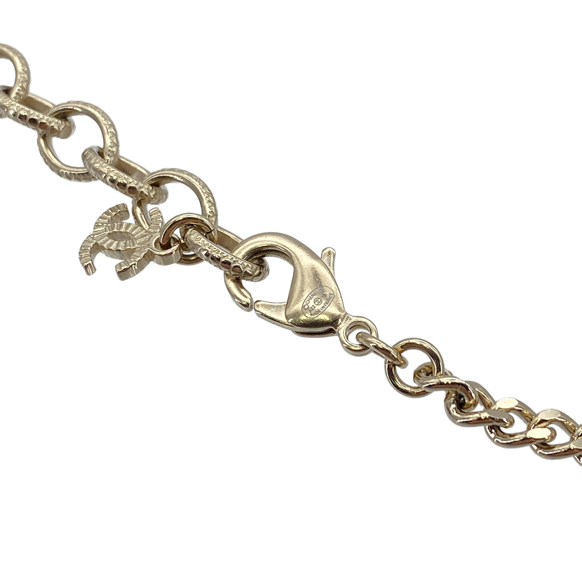 CHANEL NECKLACE LIP MOTIF COCOMARK RHINESTONE ACCESSORY A22C 90272361