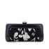 CHANEL VINTAGE CLUTCH BAG BLACK LAMB SKIN SILK 90272489 - PURPOSE
