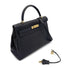 HERMES KELLY 32 RETOURNE BLACK TOGO HAND SHOULDER BAG □F GHW 90272497 - PURPOSE