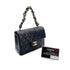 CHANEL VINTAGE MINI MATELASSE CHAIN SHOULDER BAG BLACK LAMB SKIN 90272501 - PURPOSE