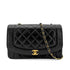 CHANEL VINTAGE DIANA MEDIUM CHAIN SHOULDER BAG BLACK LAMB SKIN 90272514 - PURPOSE