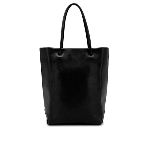 CHANEL VINTAGE ESSENTIAL TOTE BAG BLACK CALF LEATHER 90272526 - PURPOSE