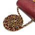 CHANEL VINTAGE MINI SQUARE 17 CHAIN SHOULDER BAG RED LAMB SKIN 90272550 - PURPOSE