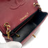 CHANEL VINTAGE MINI SQUARE 17 CHAIN SHOULDER BAG RED LAMB SKIN 90272550 - PURPOSE