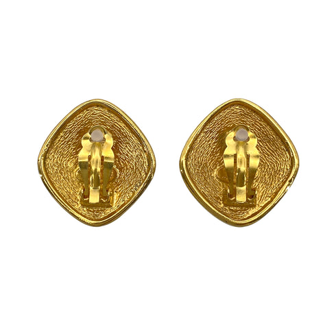 CHANEL VINTAGE EARRINGS COCOMARK SQUARE ACCESSORY 90272583 - PURPOSE