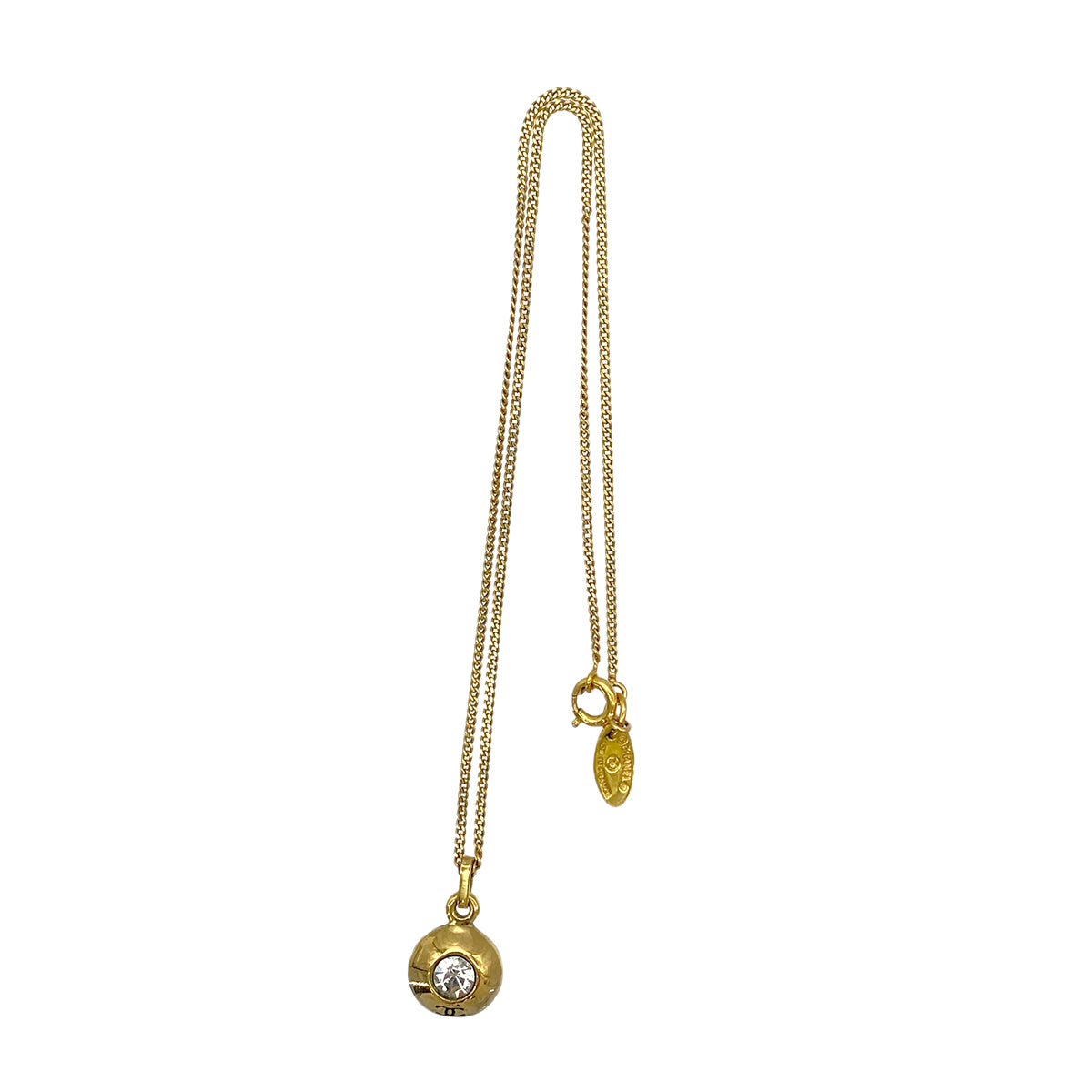CHANEL VINTAGE NECKLACE COCOMARK RHINESTONE ACCESSORY 90272587