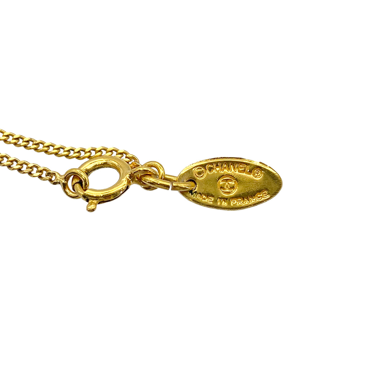 CHANEL VINTAGE NECKLACE COCOMARK RHINESTONE ACCESSORY 90272587
