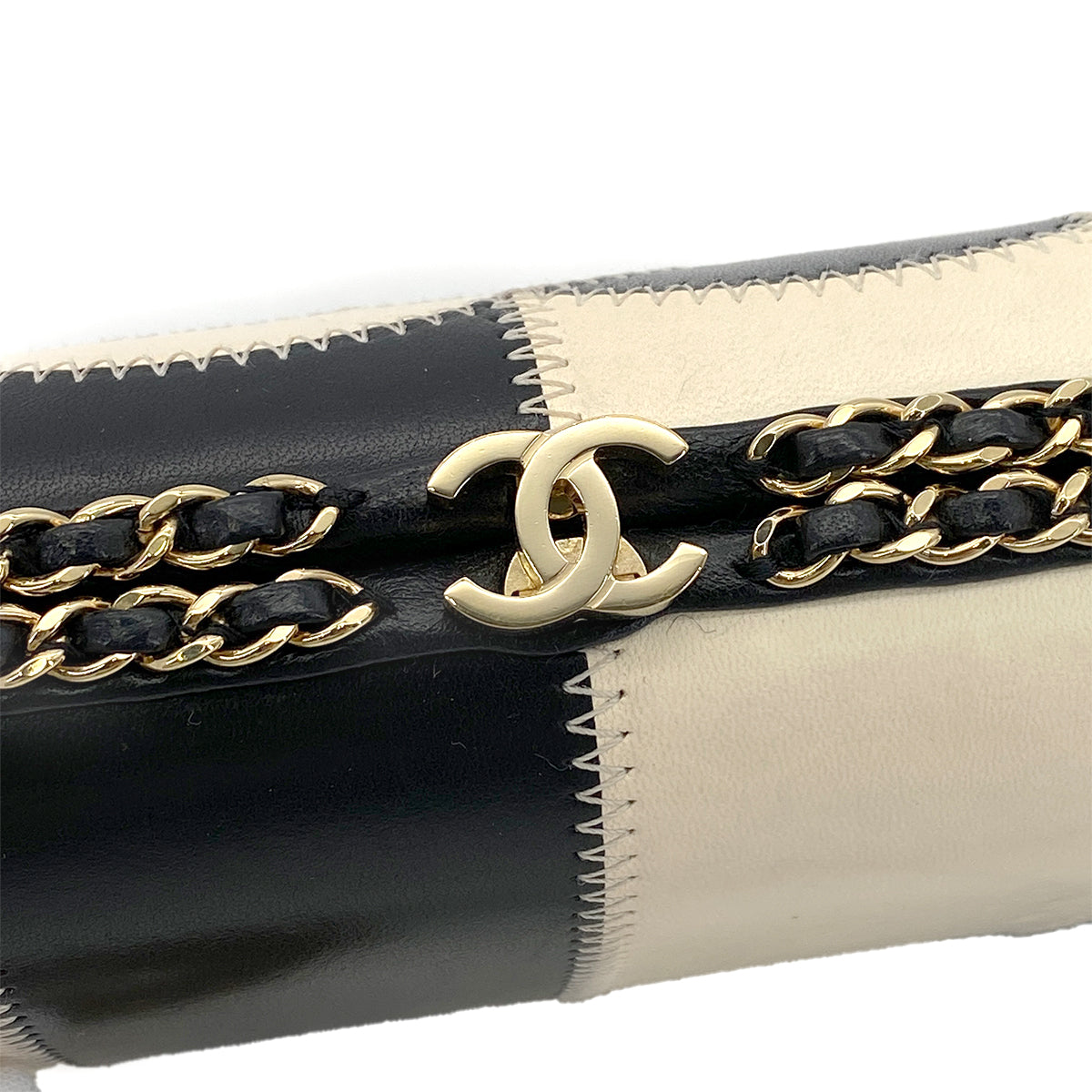 CHANEL COCOMARK CHAIN SHOULDER BAG BICOLOR LEATHER 90272803