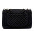 CHANEL VINTAGE MAXI MATELASSE CHAIN SHOULDER BAG BLACK LINEN 90272804 - PURPOSE