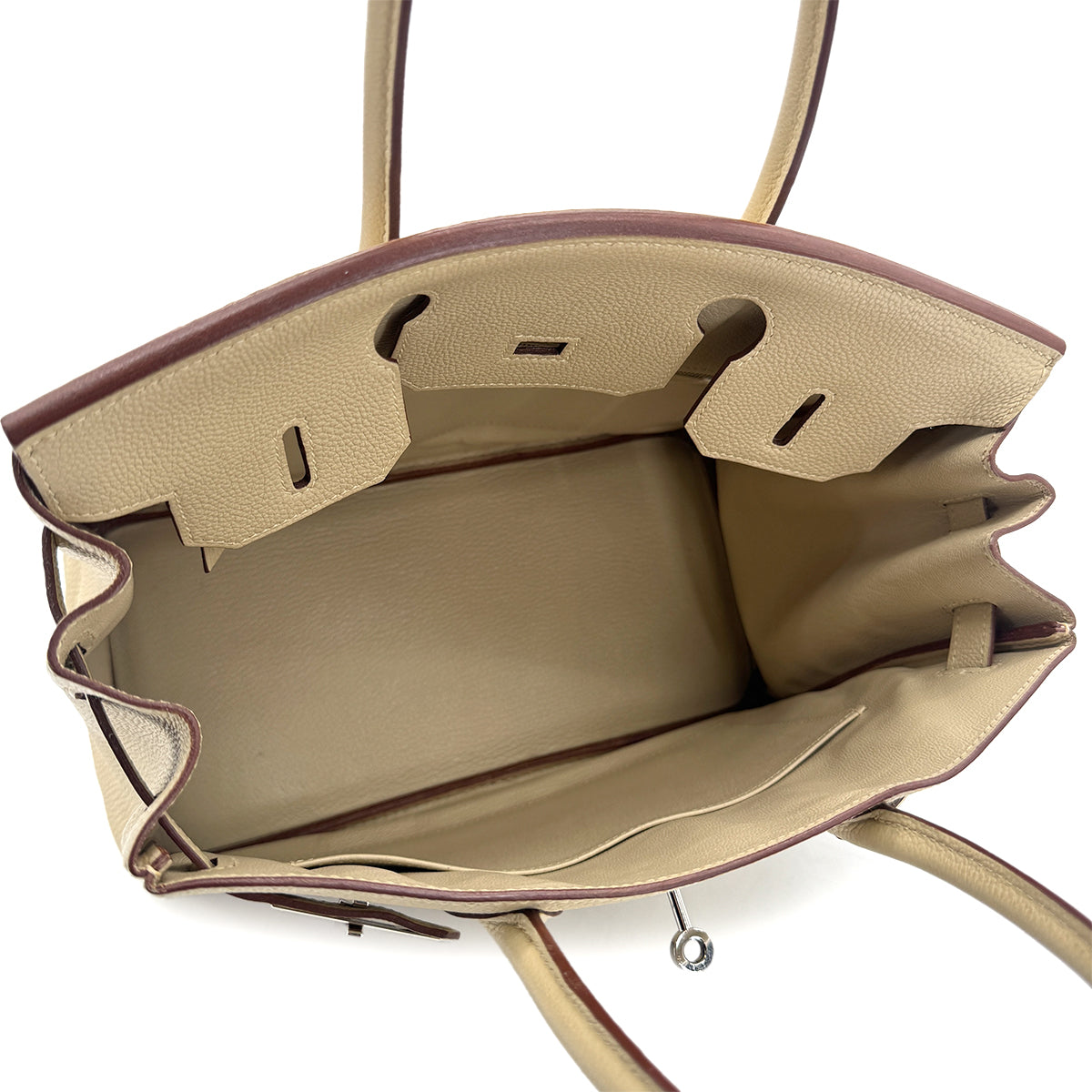 HERMES BIRKIN 30 PARCHEMIN TOGO HAND BAG □K 90272805