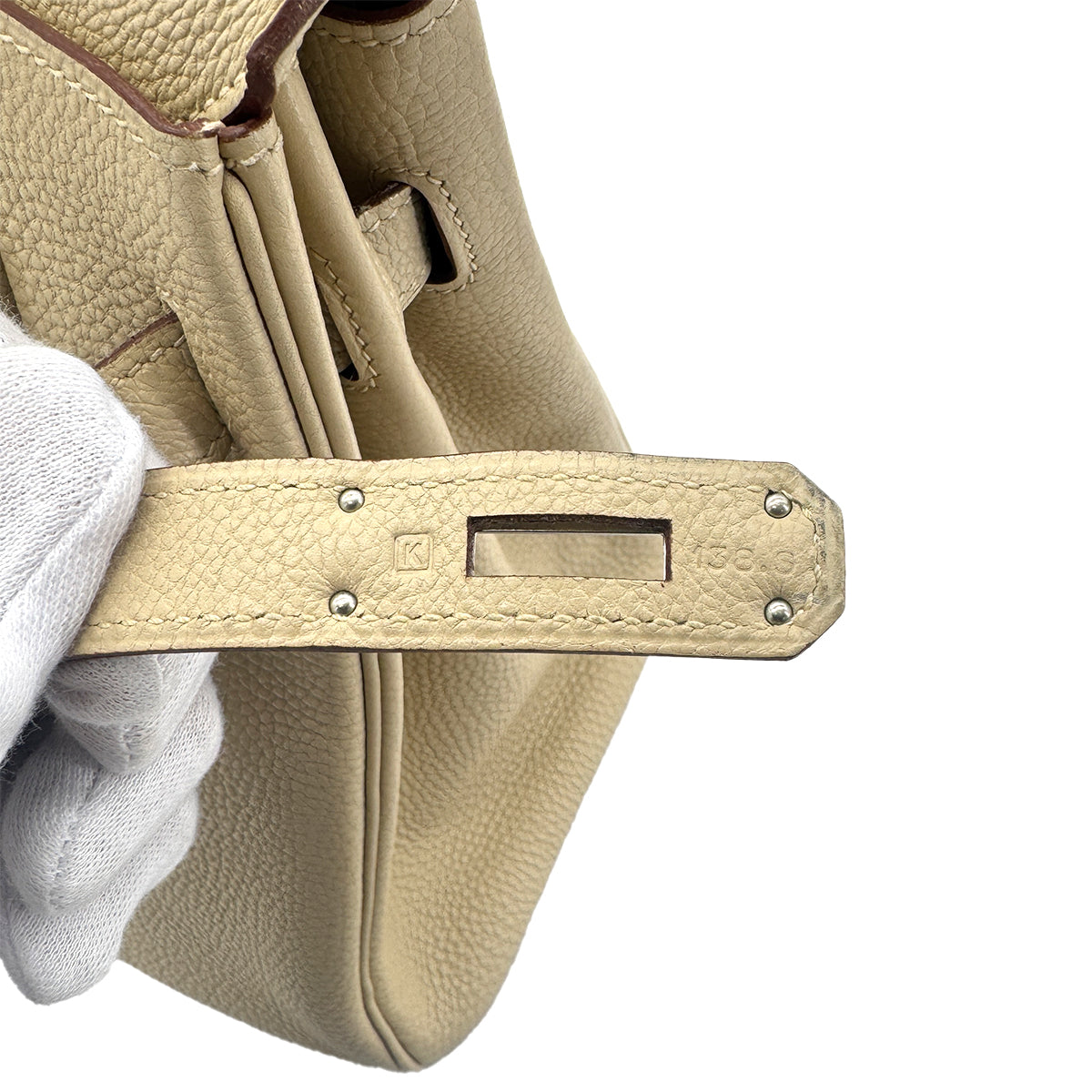 HERMES BIRKIN 30 PARCHEMIN TOGO HAND BAG □K 90272805