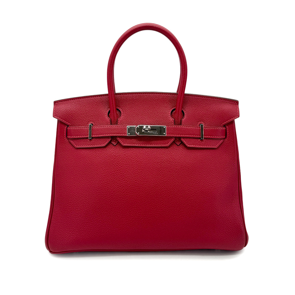 HERMES BIRKIN 30 ROUGE GARANCE TOGO HAND BAG □H SHW 90272806
