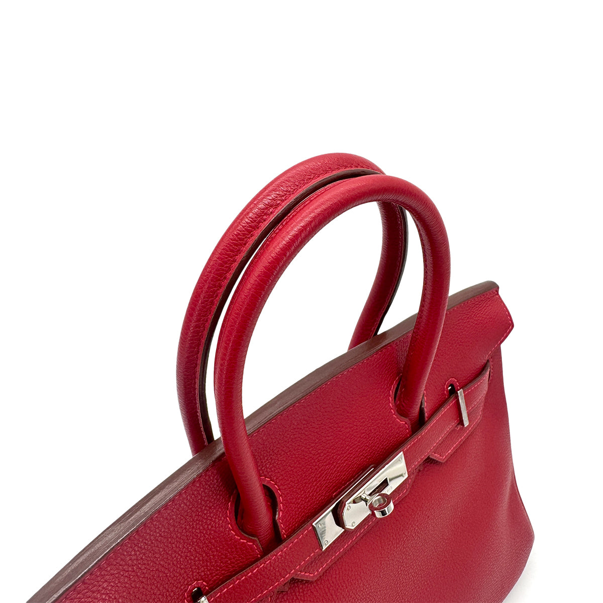 HERMES BIRKIN 30 ROUGE GARANCE TOGO HAND BAG □H SHW 90272806