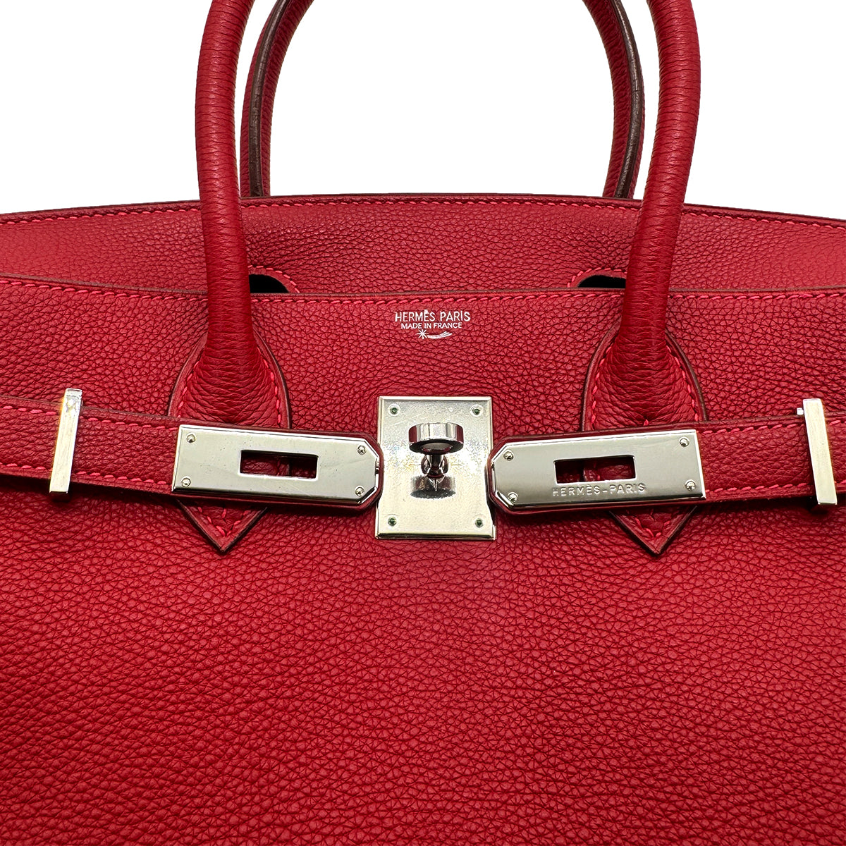 HERMES BIRKIN 30 ROUGE GARANCE TOGO HAND BAG □H SHW 90272806