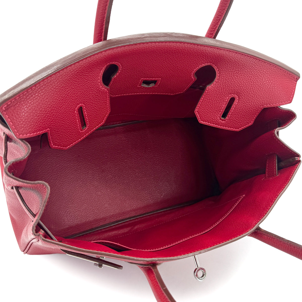 HERMES BIRKIN 30 ROUGE GARANCE TOGO HAND BAG □H SHW 90272806