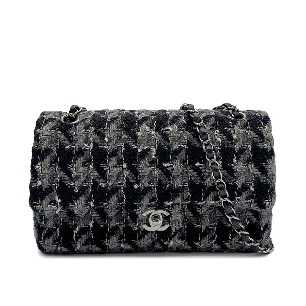 CHANEL MATELASSE CHAIN SHOULDER BAG BLACK TWEED 90272809 - PURPOSE