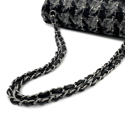 CHANEL MATELASSE CHAIN SHOULDER BAG BLACK TWEED 90272809 - PURPOSE