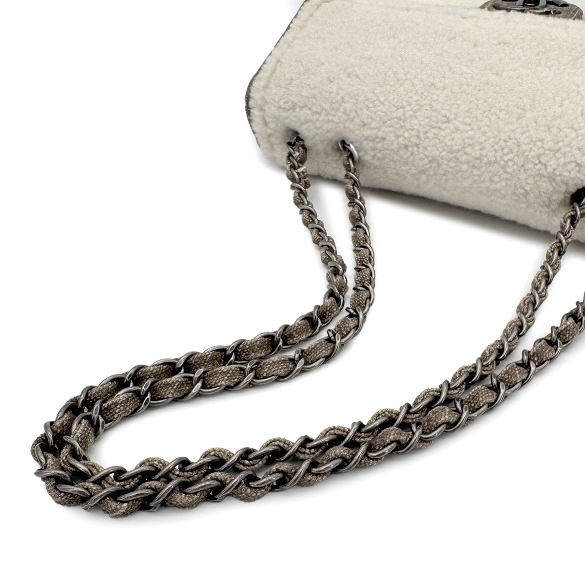 CHANEL PARIDARAS MOUTON CHAIN SHOULDER BAG STAR 90272818