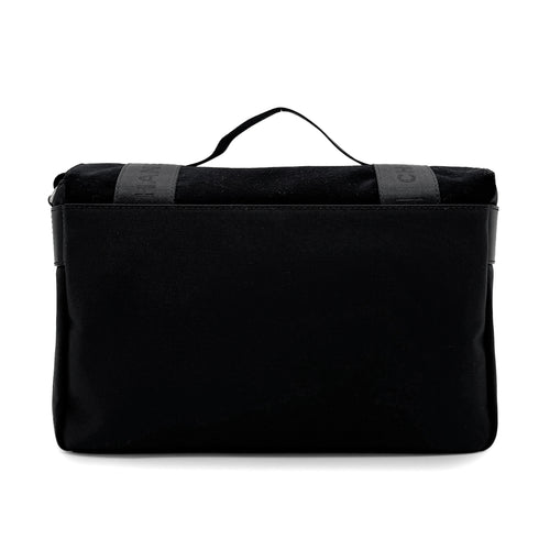 CHANEL SPORTS LINE SHOULDER BAG BLACK CANVAS 90272820